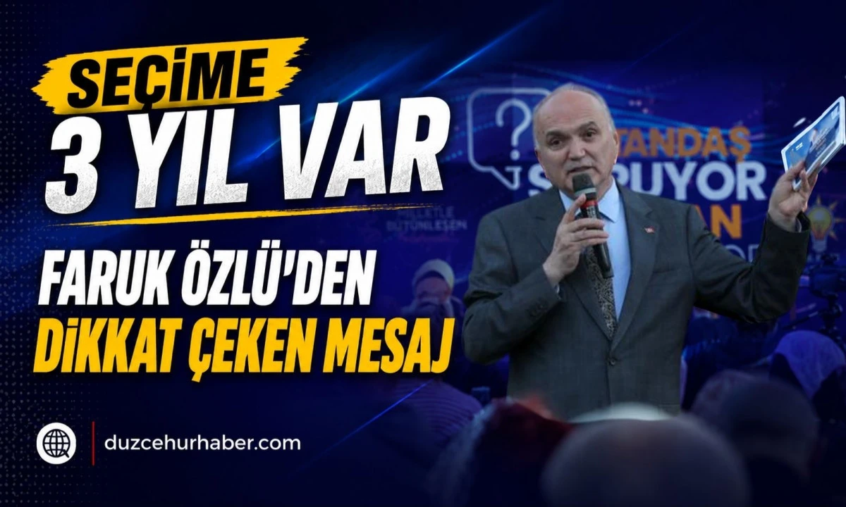Başkan &Ouml;zl&uuml;: İnsanımızla Y&uuml;zleşeceğiz