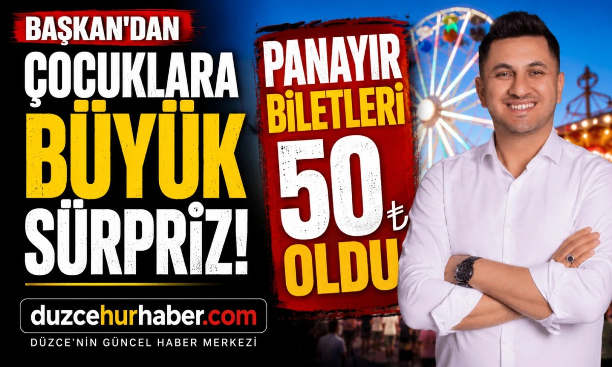 Başkan Savaş'tan &ccedil;ocuklara b&uuml;y&uuml;k s&uuml;rpriz! Panayır biletleri 50 TL oldu