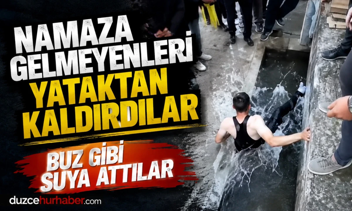 Bayram Namazına Gitmeyenleri Yataktan Kaldırıp Oluğu Attılar