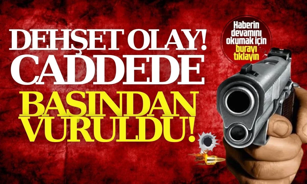 Bayramda Cadde ortasında başından silahla vuruldu