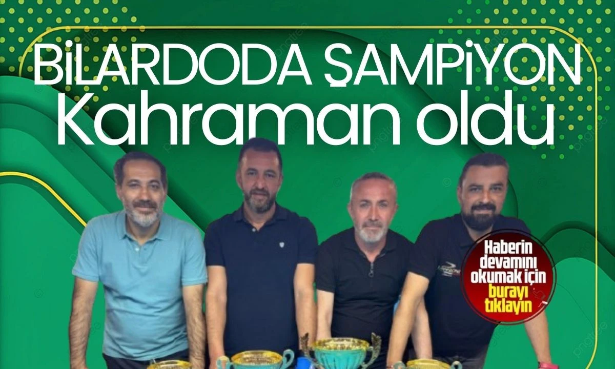 Bilardo müsabakaları tamamlandı