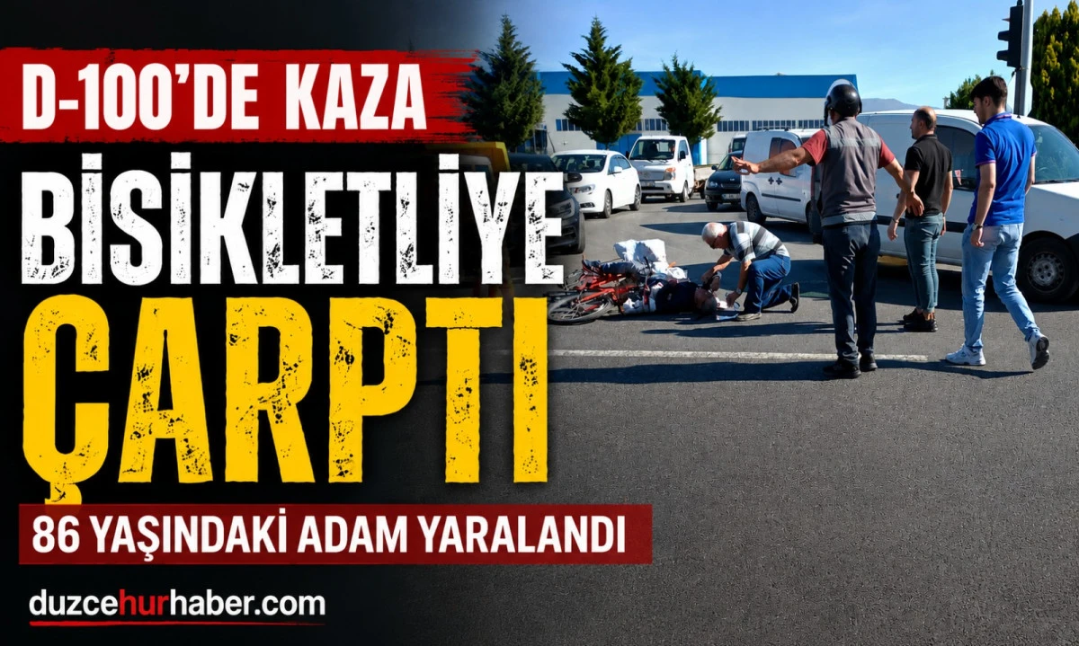 Bisikletli Yaşlı Adam Hastaneye Kaldırıldı