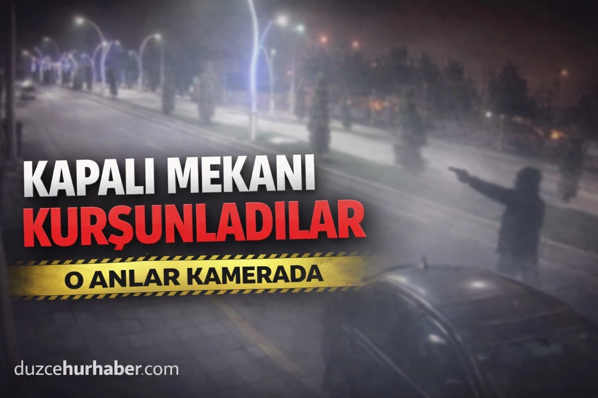 Bolu&rsquo;da Kapalı Mekana Silahlı Saldırı: Kurşunlama Anı Kamerada