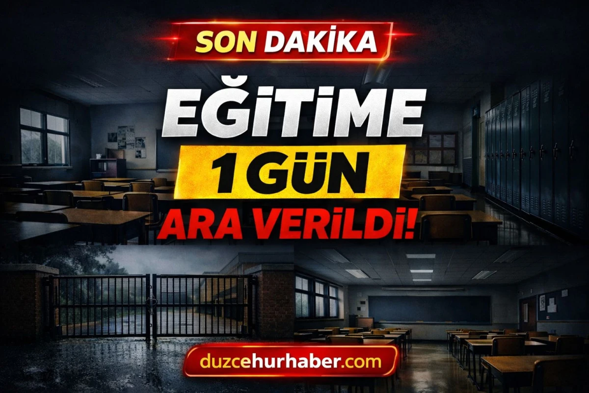 Bug&uuml;n Eğitime 1 G&uuml;n Ara Verildi
