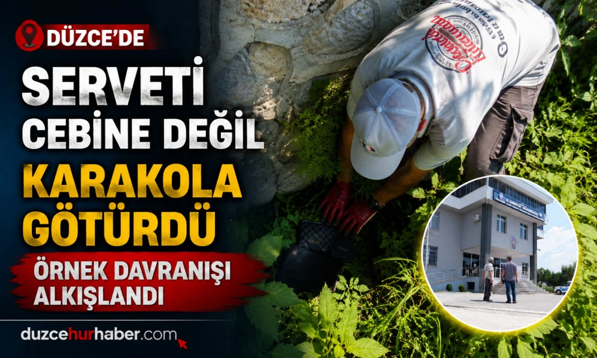 Bulduğu Serveti Cebine Değil, Karakola G&ouml;t&uuml;rd&uuml;