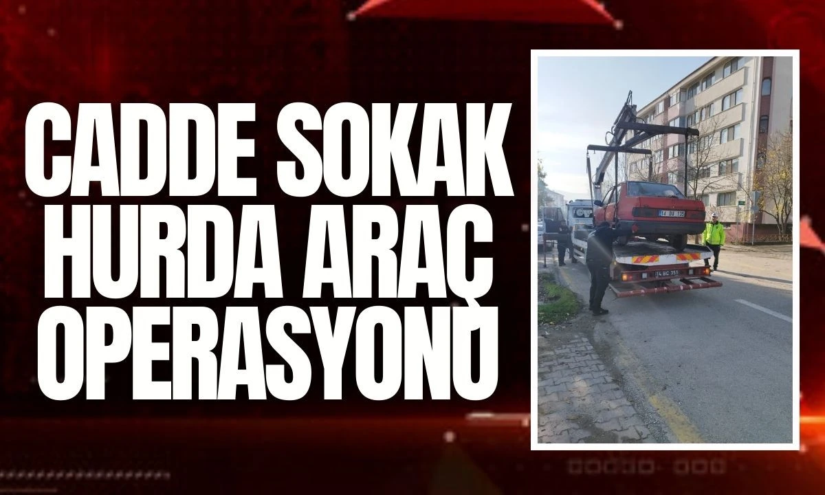 Cadde Sokak Hurda Araç Operasyonu