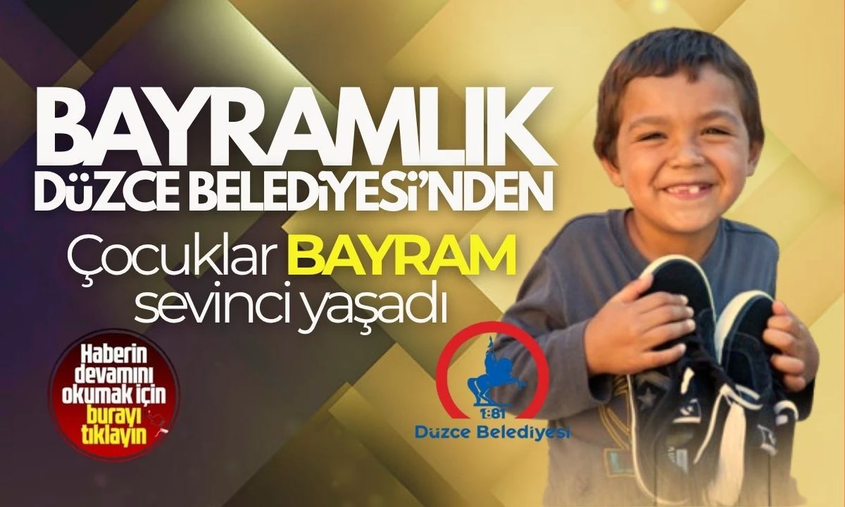 Çocuklar bayram sevinci yaşadı