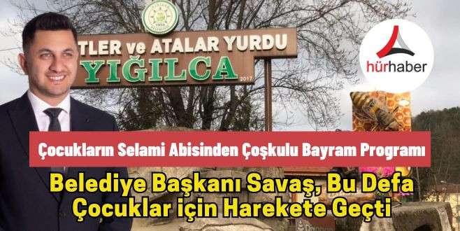 Çocukların Selami Abisinden coşkulu bayram programı