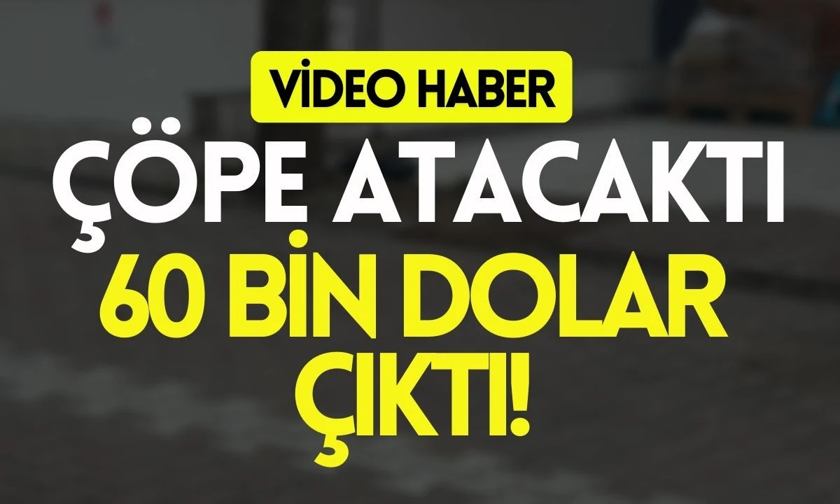 Çöpe Atacaktı 60 Bin Dolar Çıktı