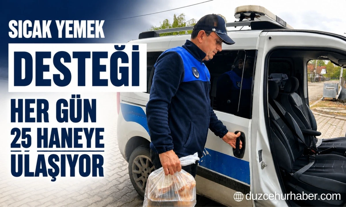 Cumayeri Belediyesi Her G&uuml;n 25 Haneye Sıcak Yemek Ulaştırıyor