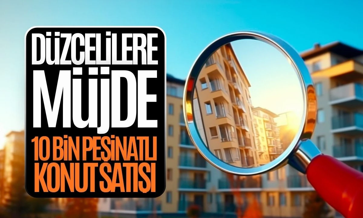 Dar Gelirliler İçin 10 Peşinatlı Konut Satışı