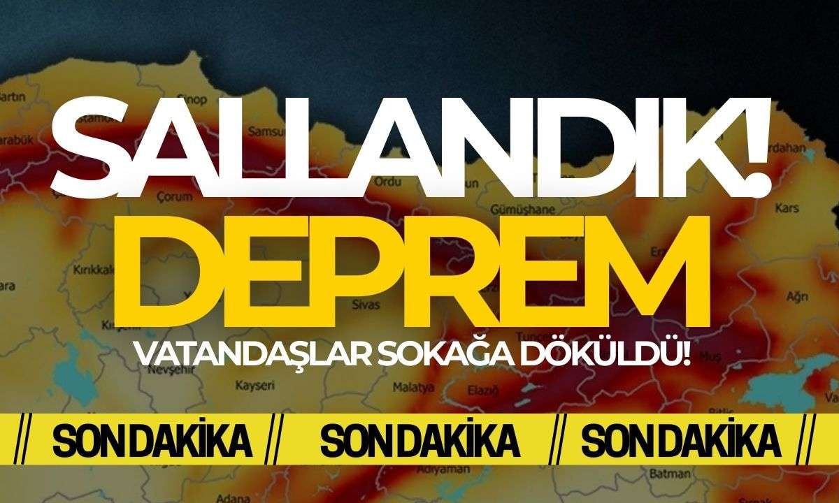 Deprem oldu! Sallandık..  23 Nisan 2025 