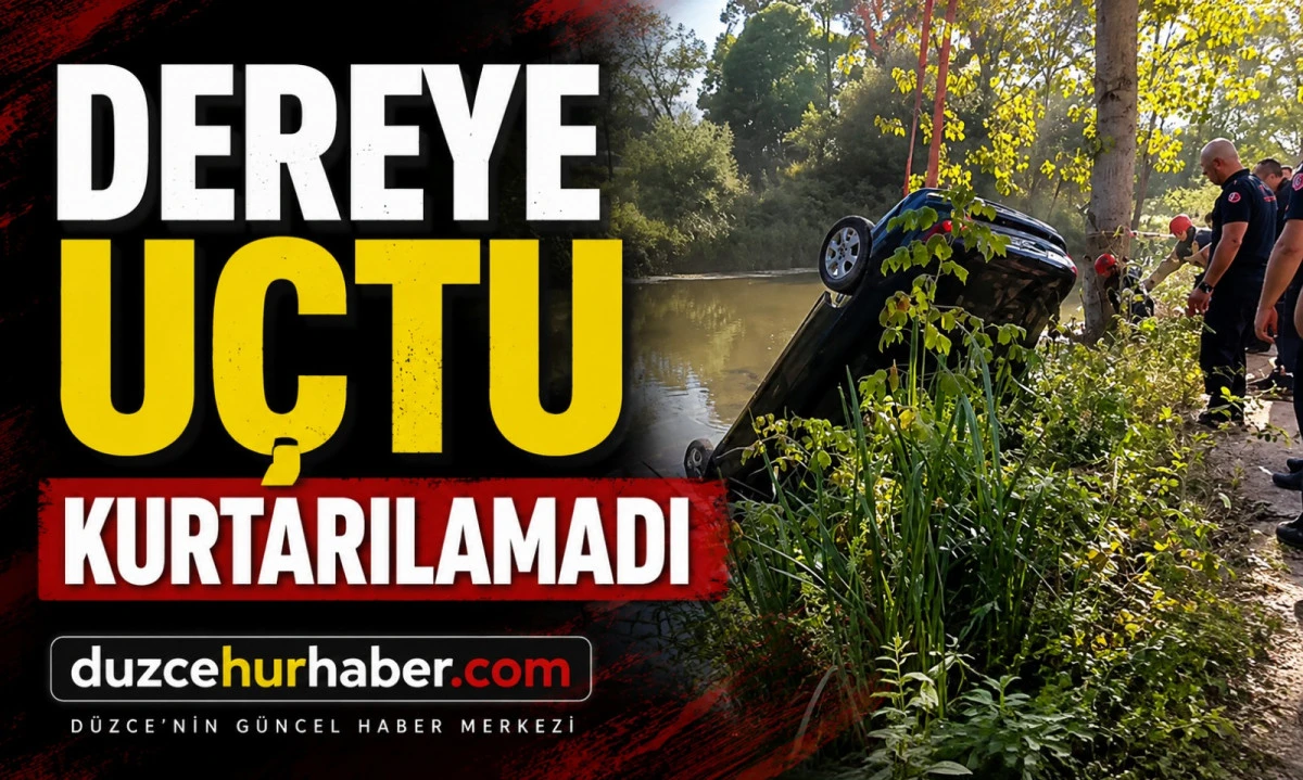 Dereye U&ccedil;an Otomobilde Acı Son! S&uuml;r&uuml;c&uuml; Hayatını Kaybetti