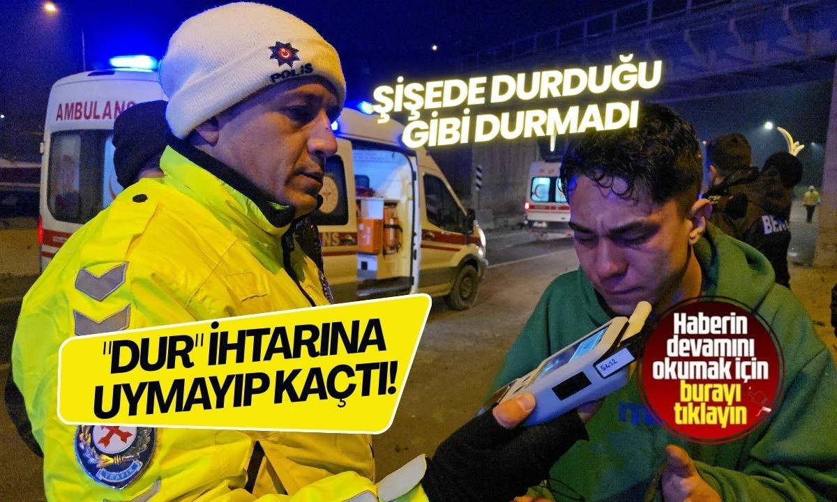 "Dur" ihtarına uymayıp ka&ccedil;tı! 