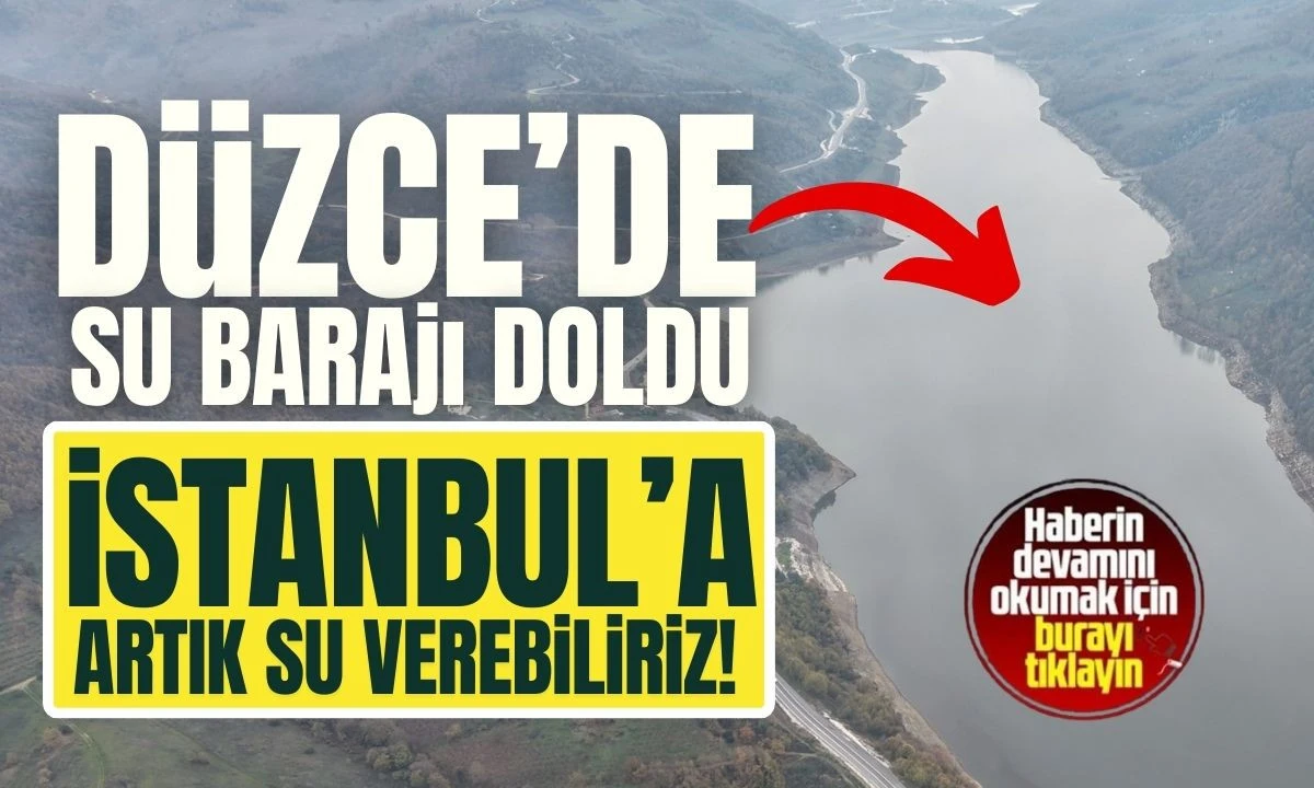 Düzce Barajı doldu İstanbul'u sevindiren su artışı