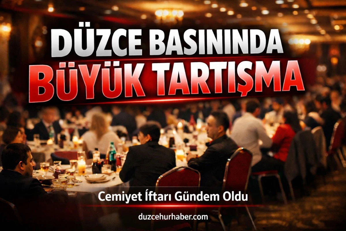 D&uuml;zce Basınında B&uuml;y&uuml;k Tartışma! Cemiyet İftarı Sonrası Eleştiriler