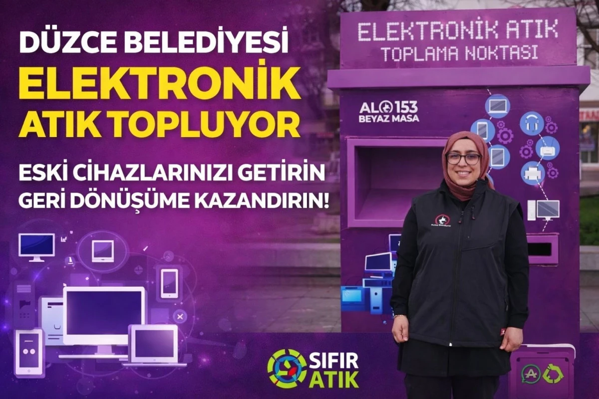 D&uuml;zce Belediyesi Elektronik Atık