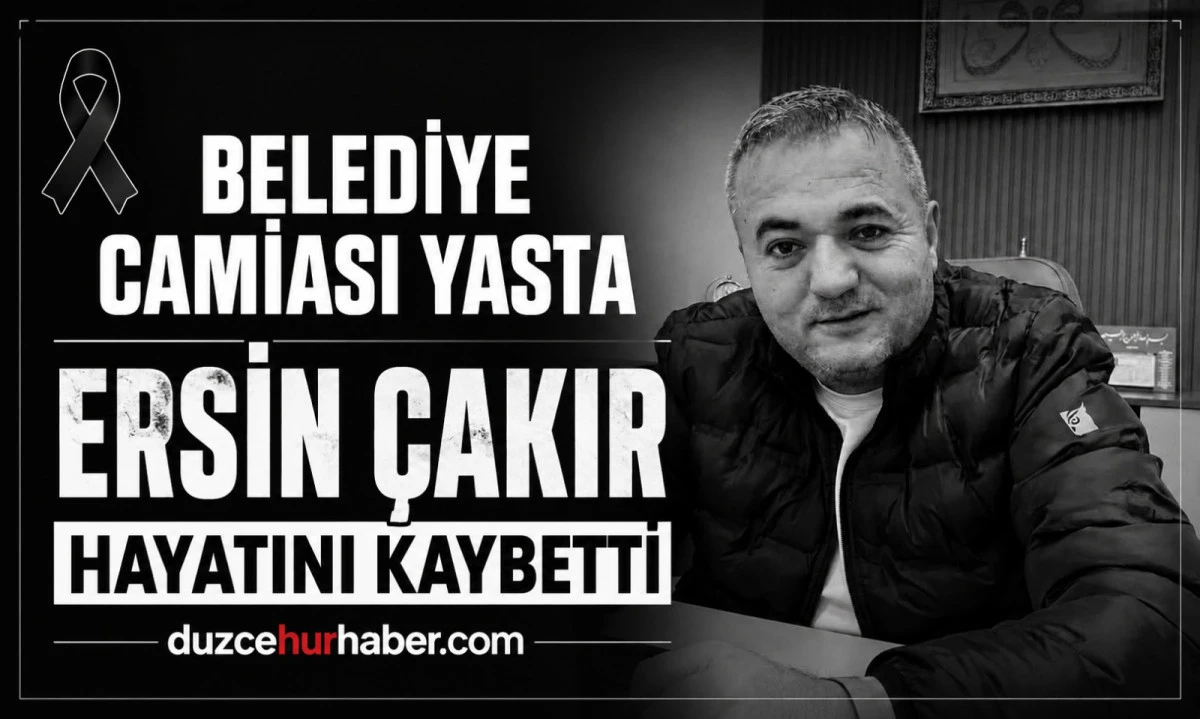 D&uuml;zce Belediyesi personeli Ersin &Ccedil;akır hayatını kaybetti