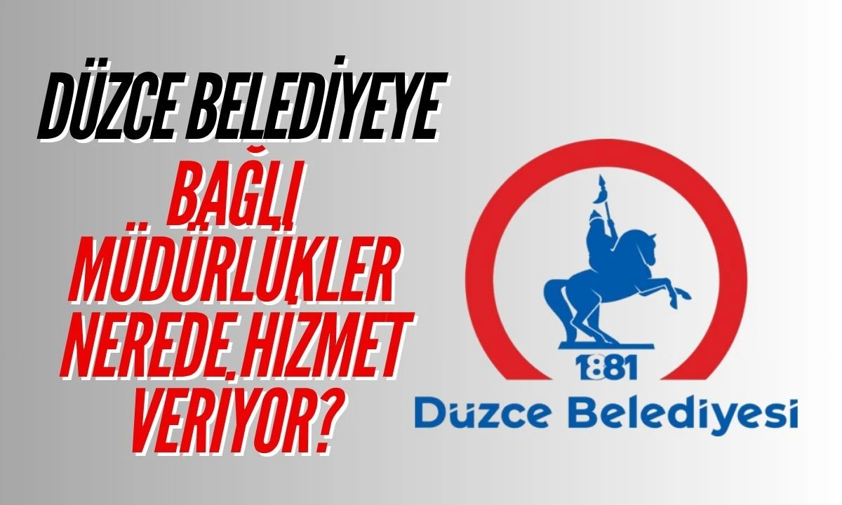 Düzce Belediyeye bağlı müdürlükler nerede hizmet veriyor?