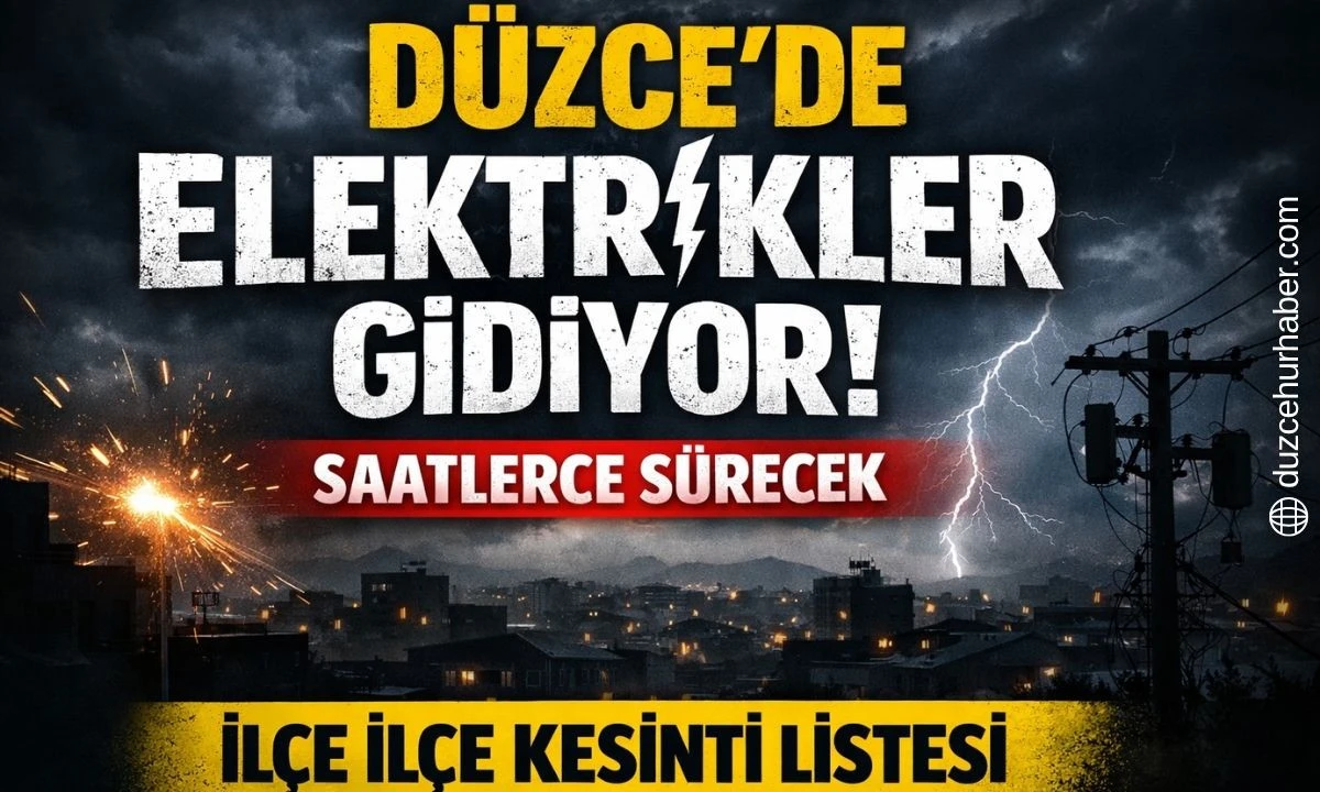 D&uuml;zce elektrik kesintisi 27 Mart 2026: Hangi il&ccedil;elerde elektrik yok? Tam liste