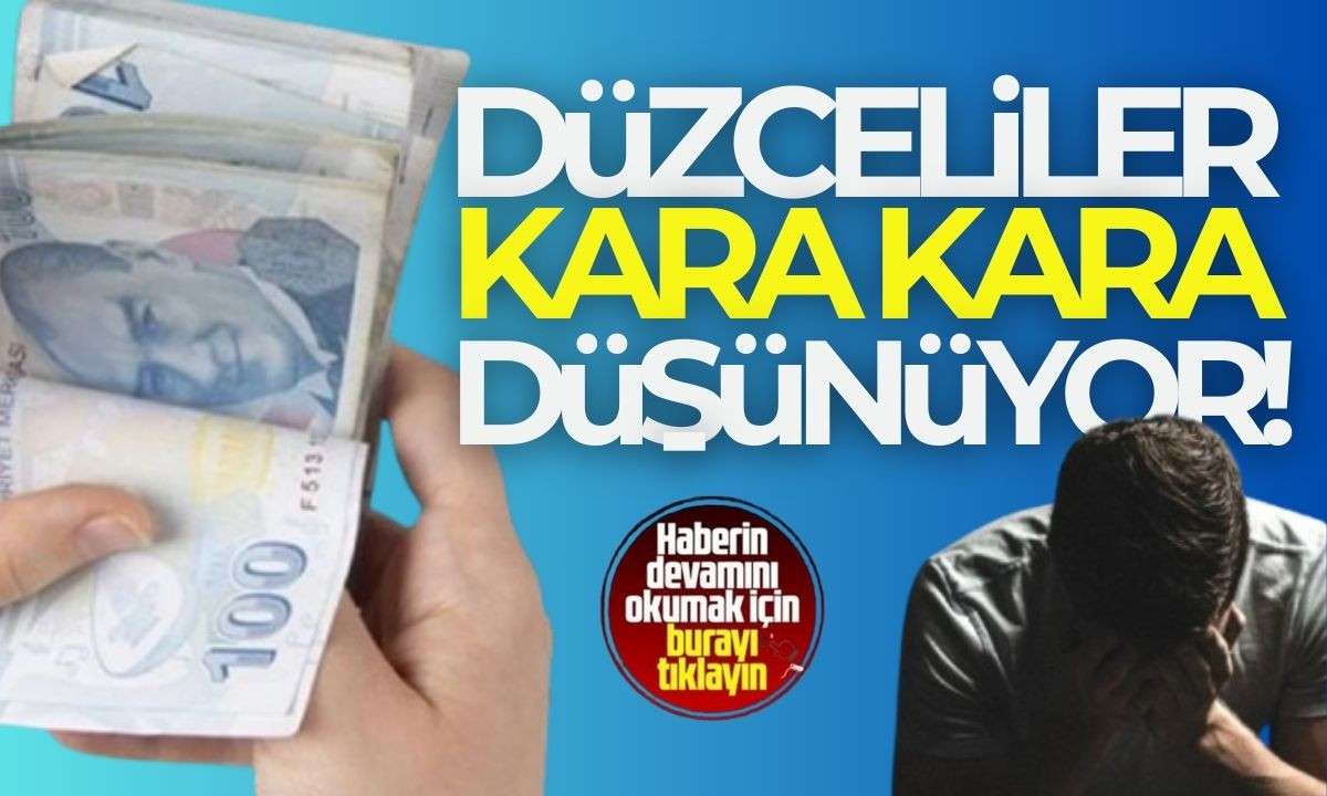 Düzce esnaflar kara kara düşünüyor! 
