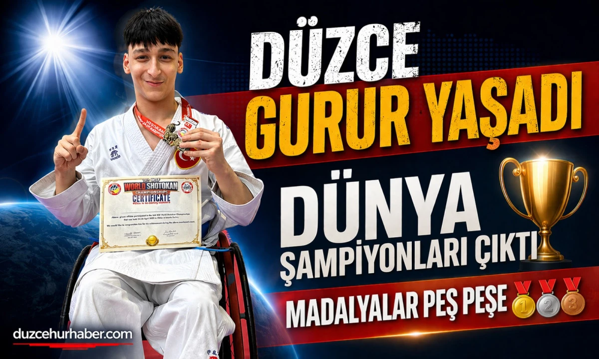 D&uuml;zce Gurur Yaşadı! D&uuml;nya Şampiyonları ve Dereceler Art Arda Geldi