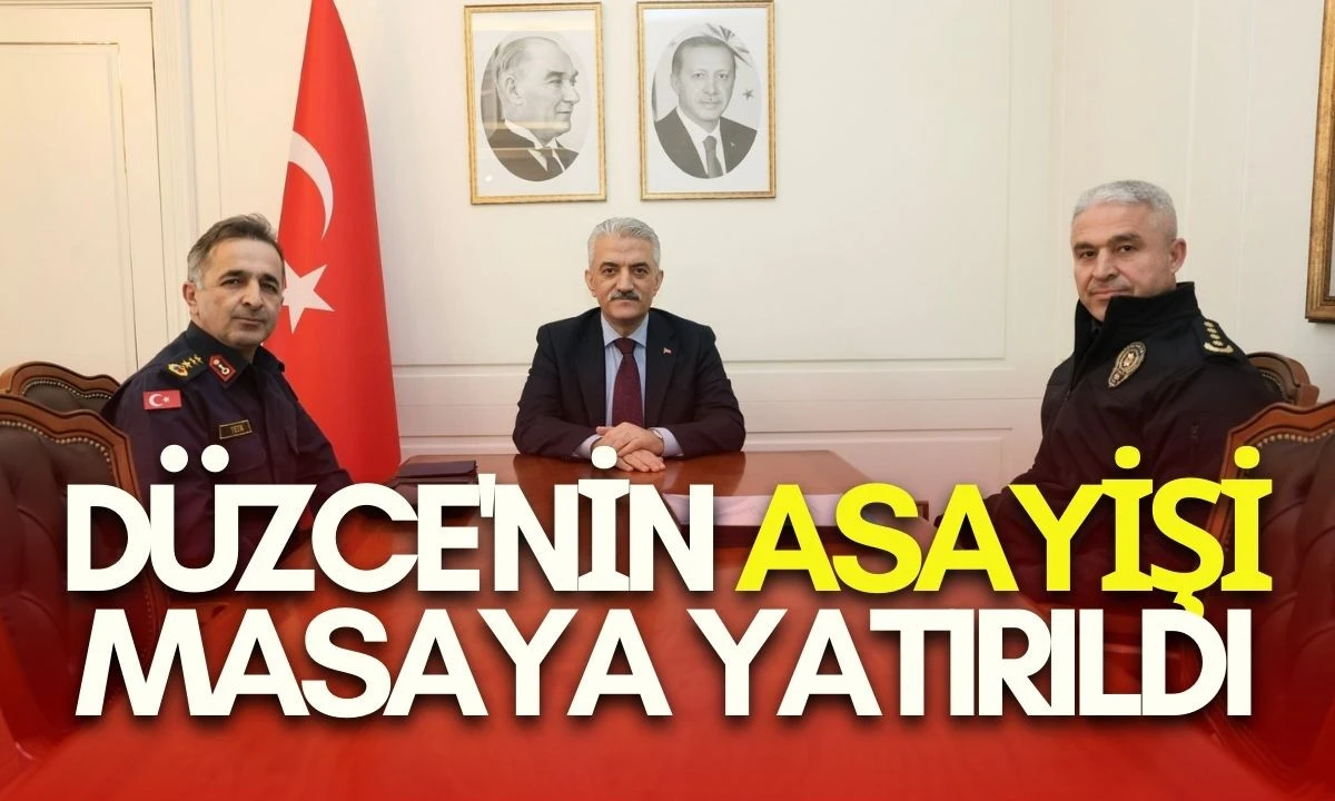 D&uuml;zce Huzur Tedbirleri Toplantısı