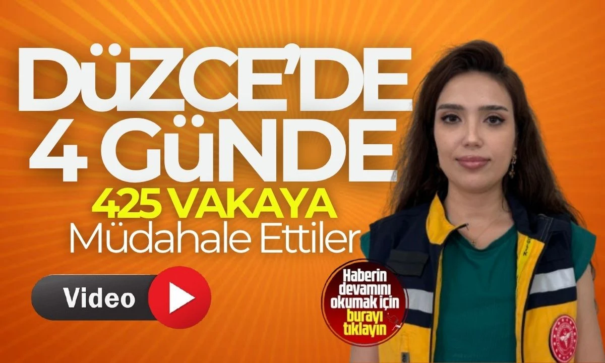 Düzce ilinde bin 476 sağlık görevlisi görev yaptı