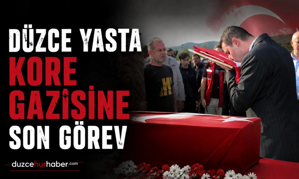 D&uuml;zce Kore Gazisini Uğurladı