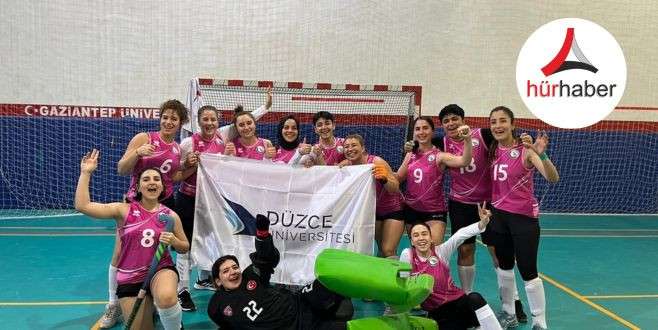 Düzce Üniversitesi kadın hokey takımından başarılı sonuç