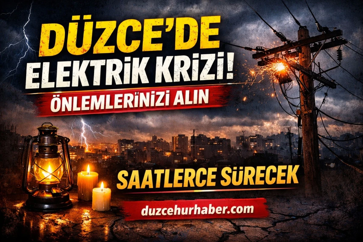 D&uuml;zce&rsquo;de 11 Nisan Elektrik Kesintisi: Sabah Başlıyor, Saatlerce S&uuml;recek