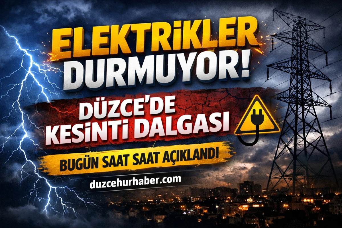 D&uuml;zce&rsquo;de 13 Nisan kesinti: elektrikler hangi b&ouml;lgelerde yok?