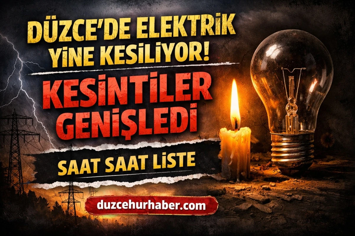 D&uuml;zce&rsquo;de 18 Nisan elektrik kesintisi: saat saat hangi b&ouml;lgelerde kesilecek?