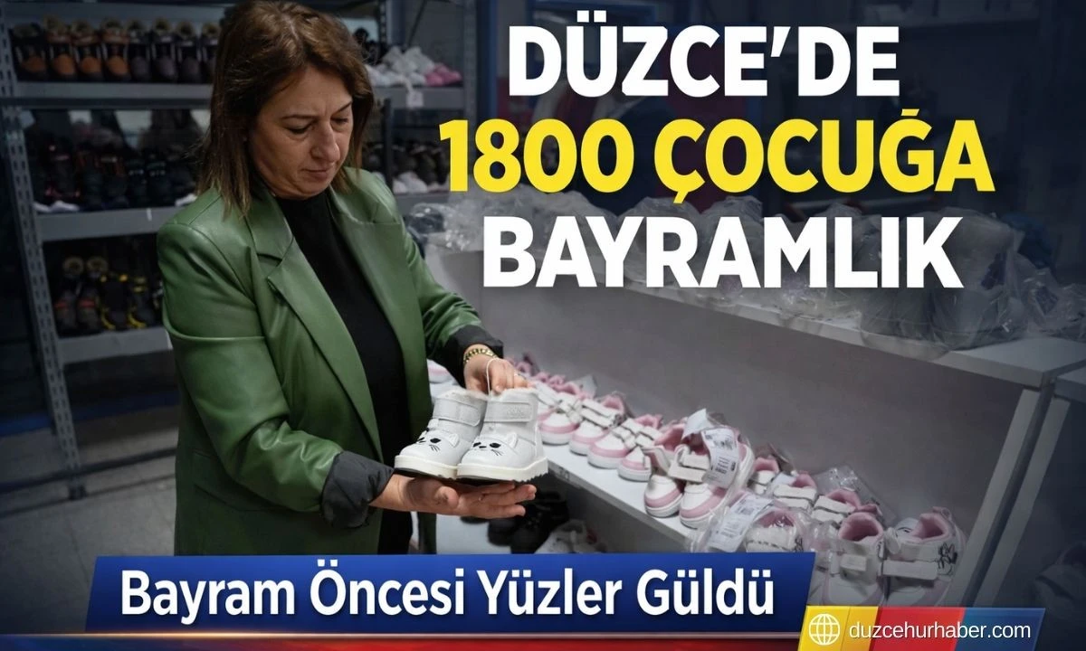 D&uuml;zce&rsquo;de 1800 &Ccedil;ocuğa Bayramlık: Belediye Bayram &Ouml;ncesi Dağıtıma Başladı