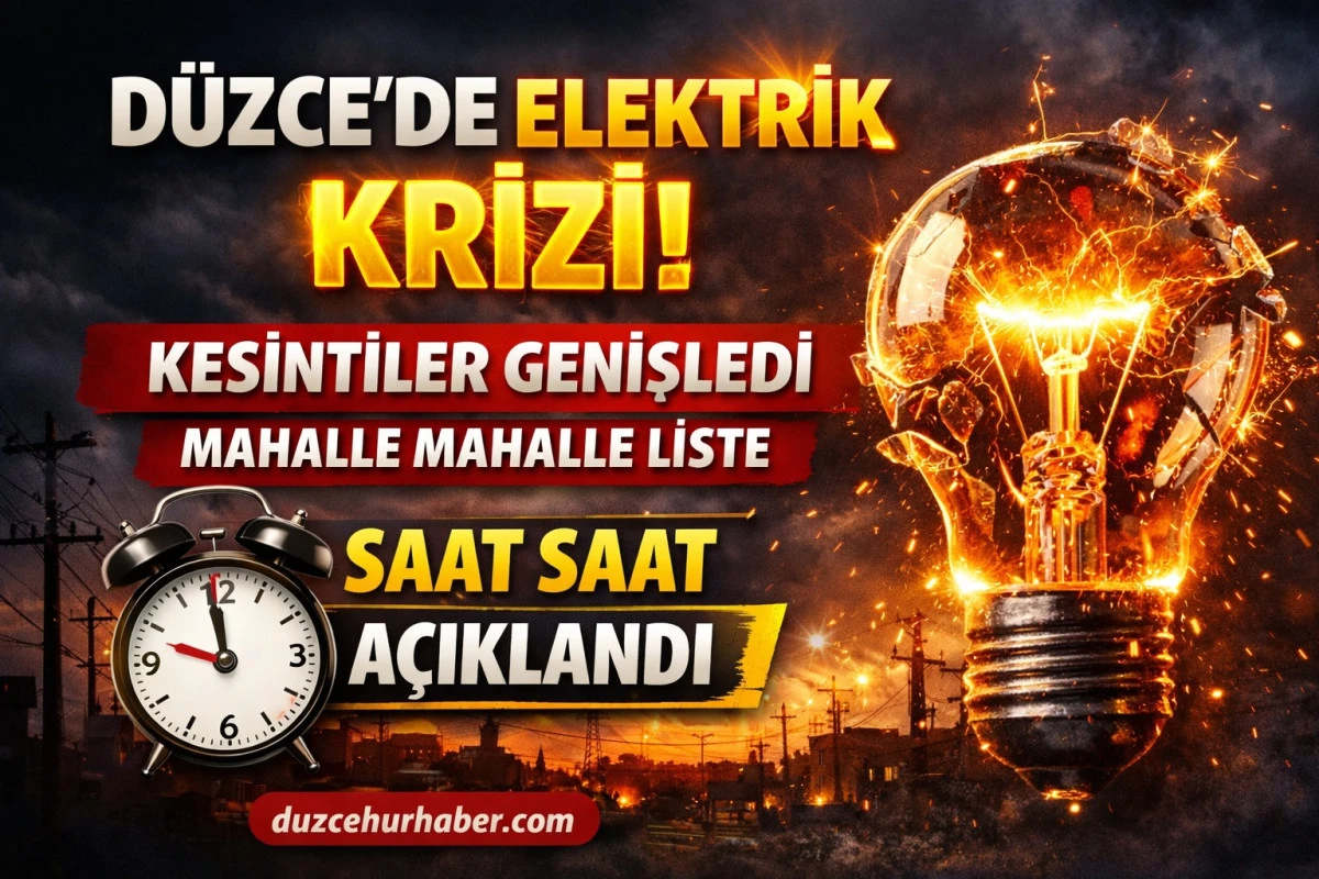 D&uuml;zce&rsquo;de 19 Nisan&rsquo;da elektrik kesintisi: saat saat hangi mahallelerde kesilecek?