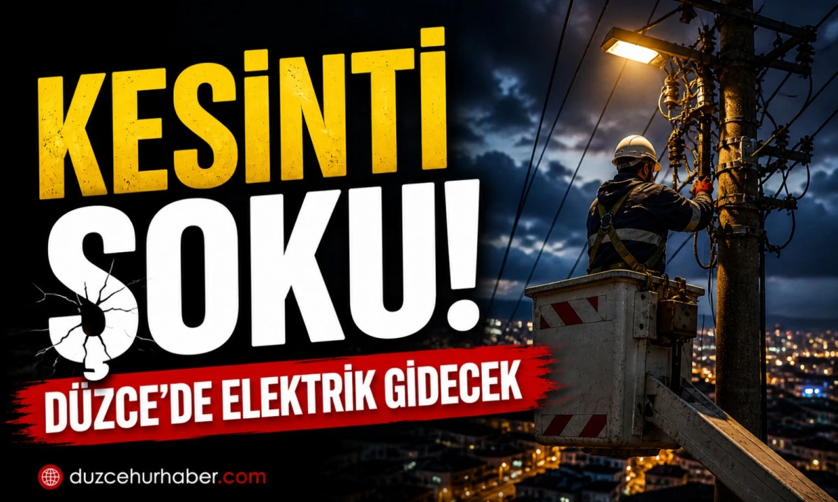 D&uuml;zce&rsquo;de 3 Mayıs Pazar kesintisi: elektrik verilemeyecek b&ouml;lgeler