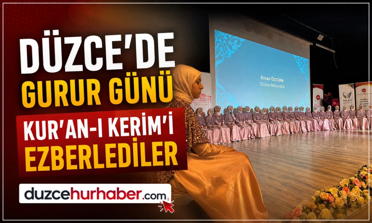 D&uuml;zce'de 40 Hafız İcazet Aldı