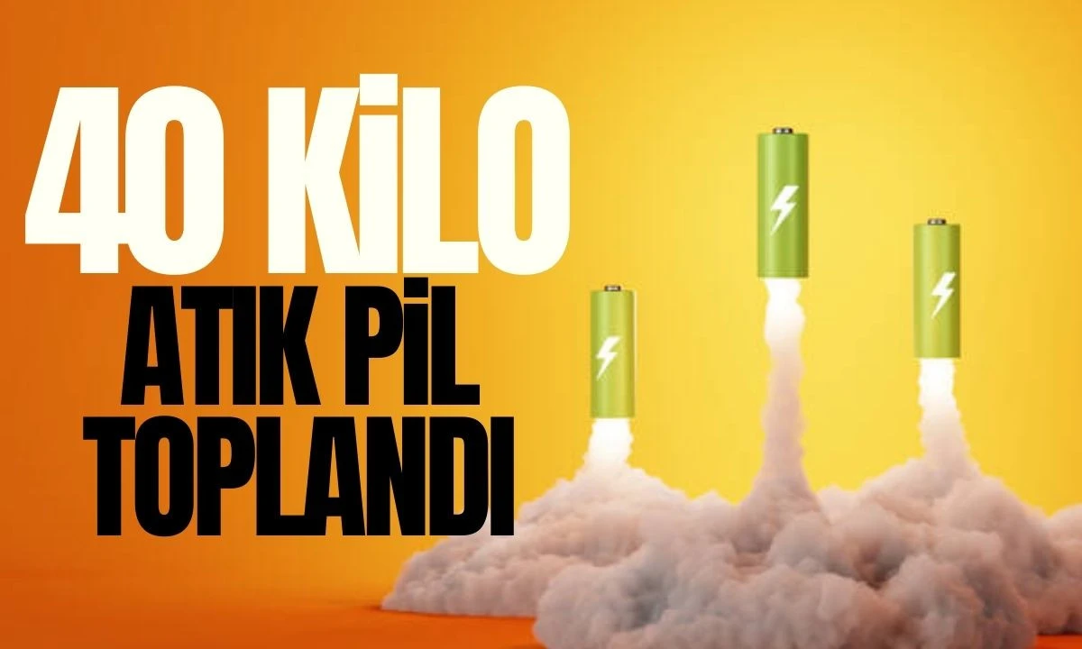 Düzce'de 40 kilo atık pil toplandı