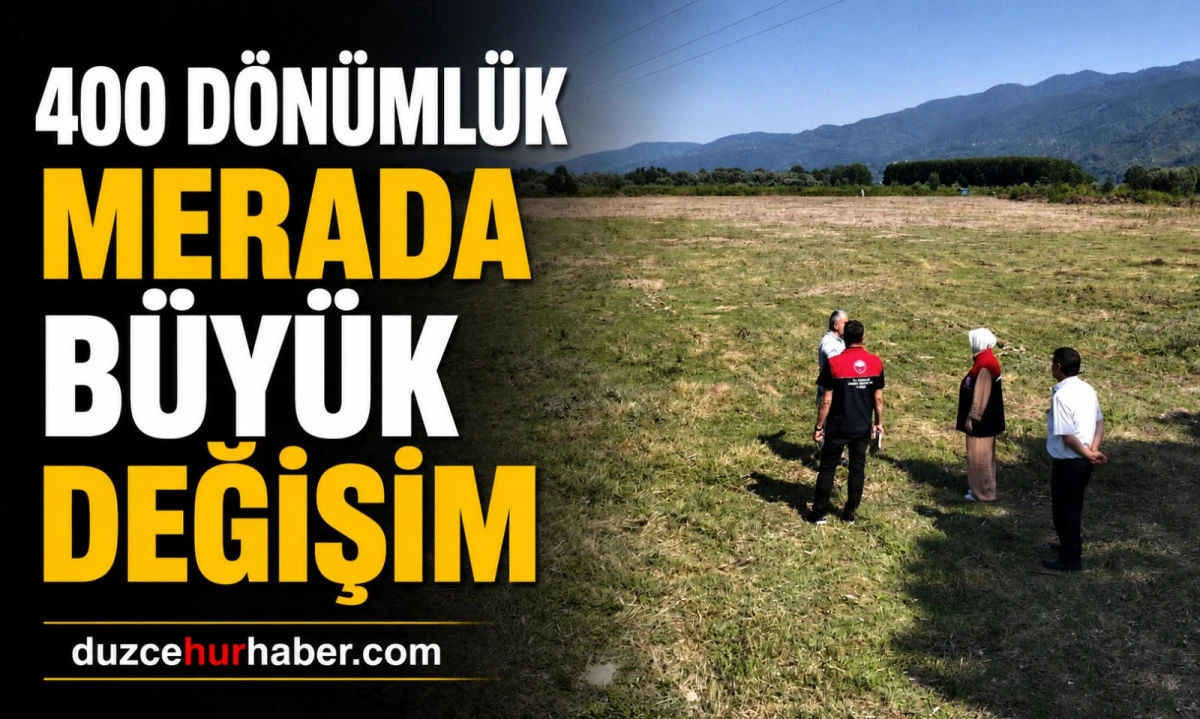 D&uuml;zce'de 400 d&ouml;n&uuml;ml&uuml;k merada b&uuml;y&uuml;k d&ouml;n&uuml;ş&uuml;m! Otlatma kapasitesi iki katına &ccedil;ıktı