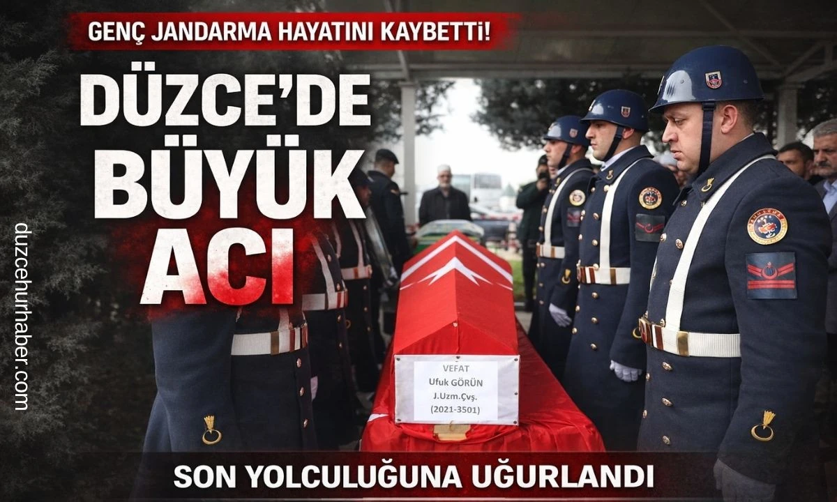 &ldquo;D&uuml;zce&rsquo;de Acı Kayıp! Gen&ccedil; Jandarma &Ccedil;avuş Son Yolculuğuna Uğurlandı&rdquo;