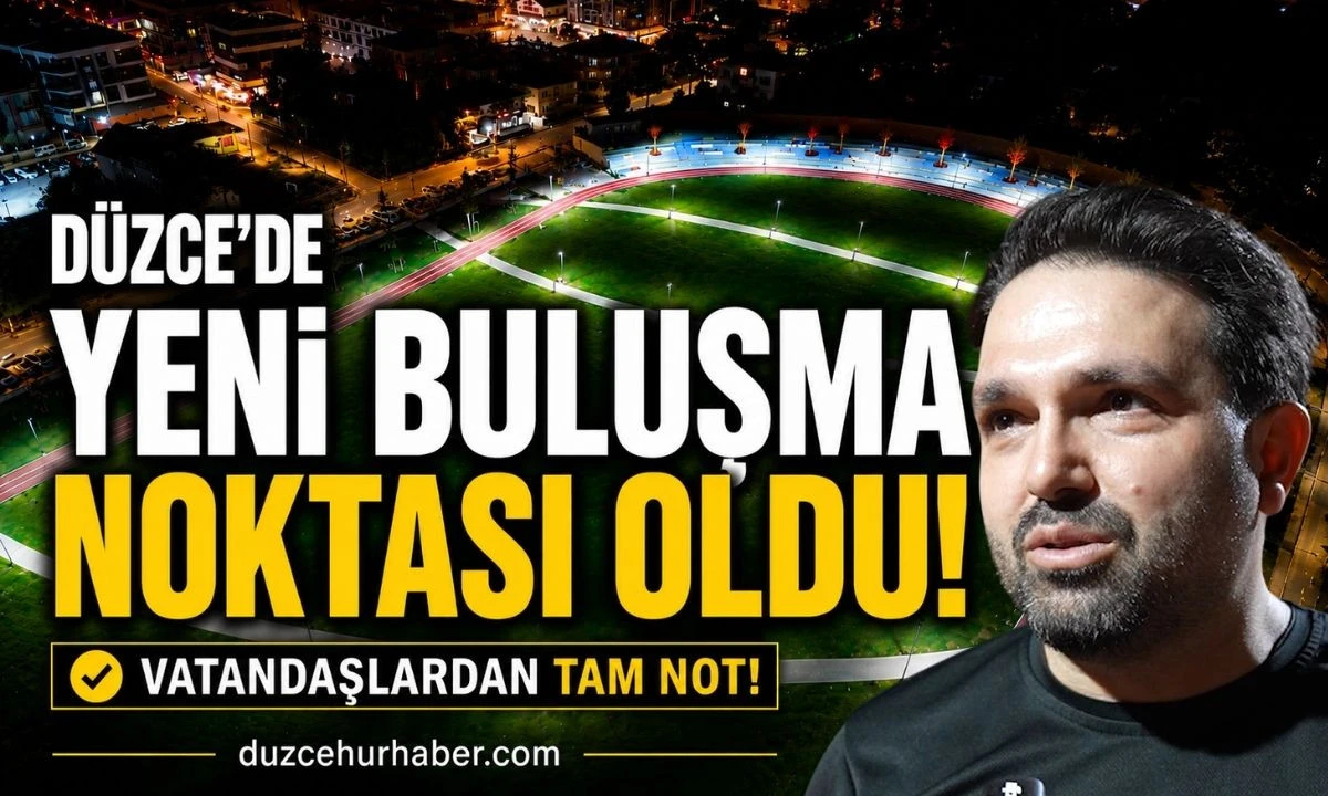 D&uuml;zce'de A&ccedil;ılmadan İlgi Odağı Oldu! Merkez Park Akşamları Dolup Taşıyor