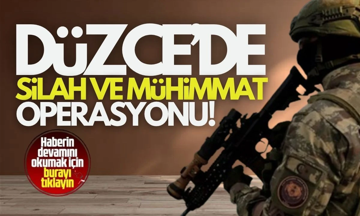 Düzce'de baskın yapıldı! 
