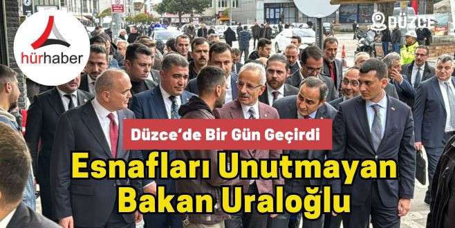 Düzce’de Bir Gün Geçirdi