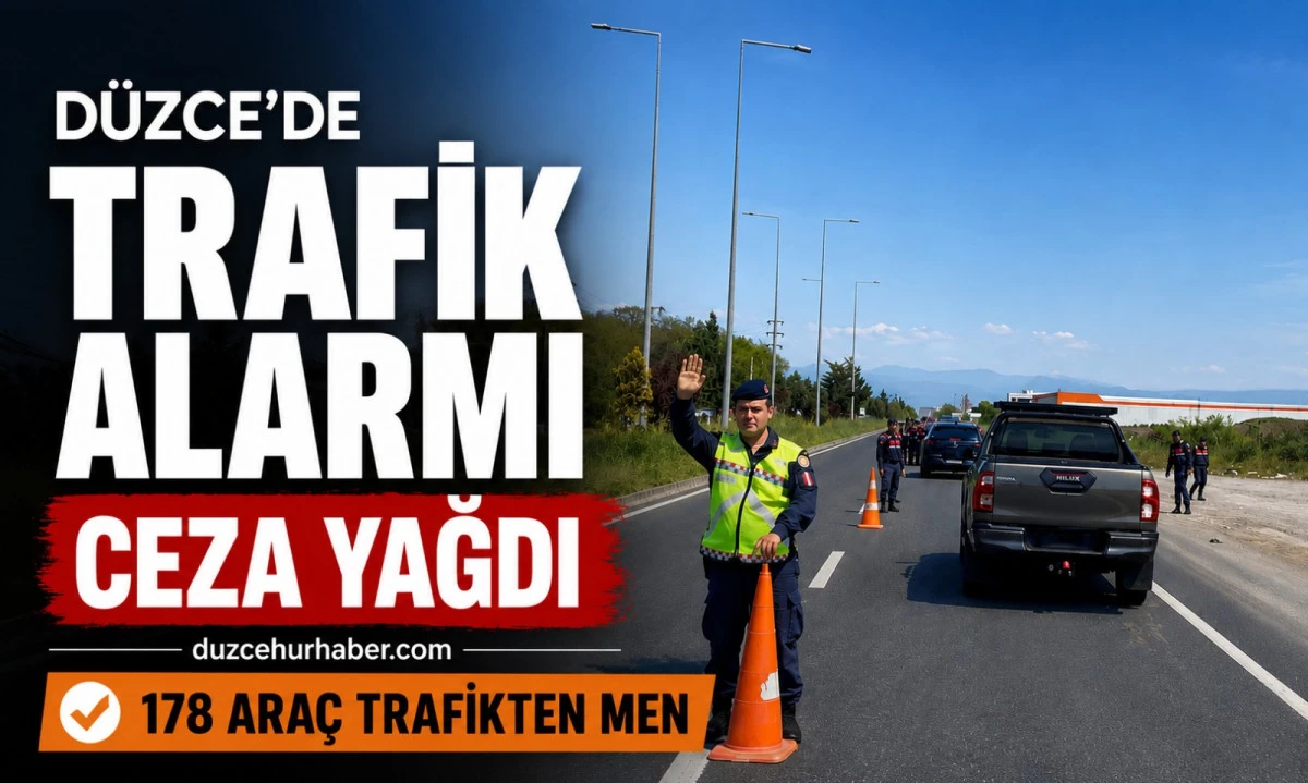 D&uuml;zce&rsquo;de Bir Haftada 1.706 S&uuml;r&uuml;c&uuml;ye Ceza Kesildi