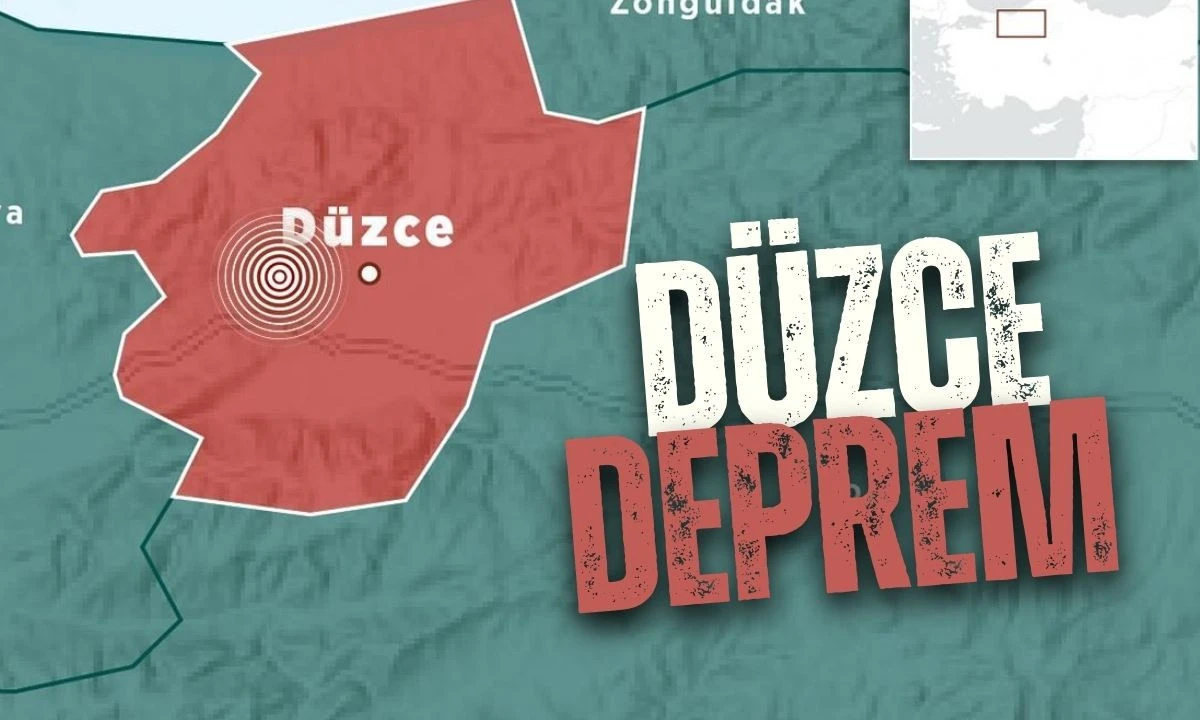 Düzce'de Bugün Deprem 