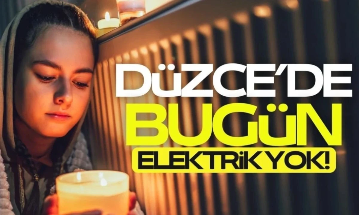 Düzce'de BUGÜN Elektrik olmayacak! 9 Kasım 2025  