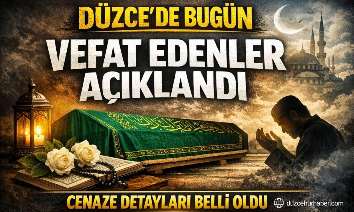 D&uuml;zce&rsquo;de Bug&uuml;n Vefat Edenler A&ccedil;ıklandı! 20 Mart 2026 Cuma Cenaze Listesi