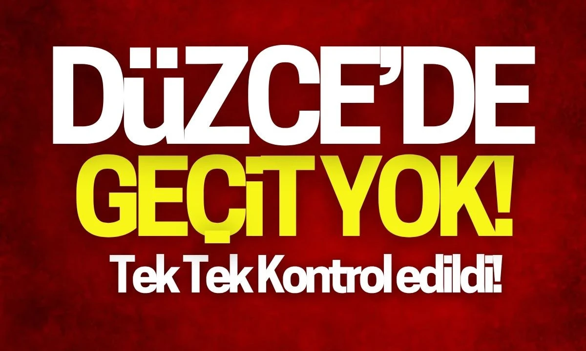 Düzce'de denetimler sıklaştırıldı