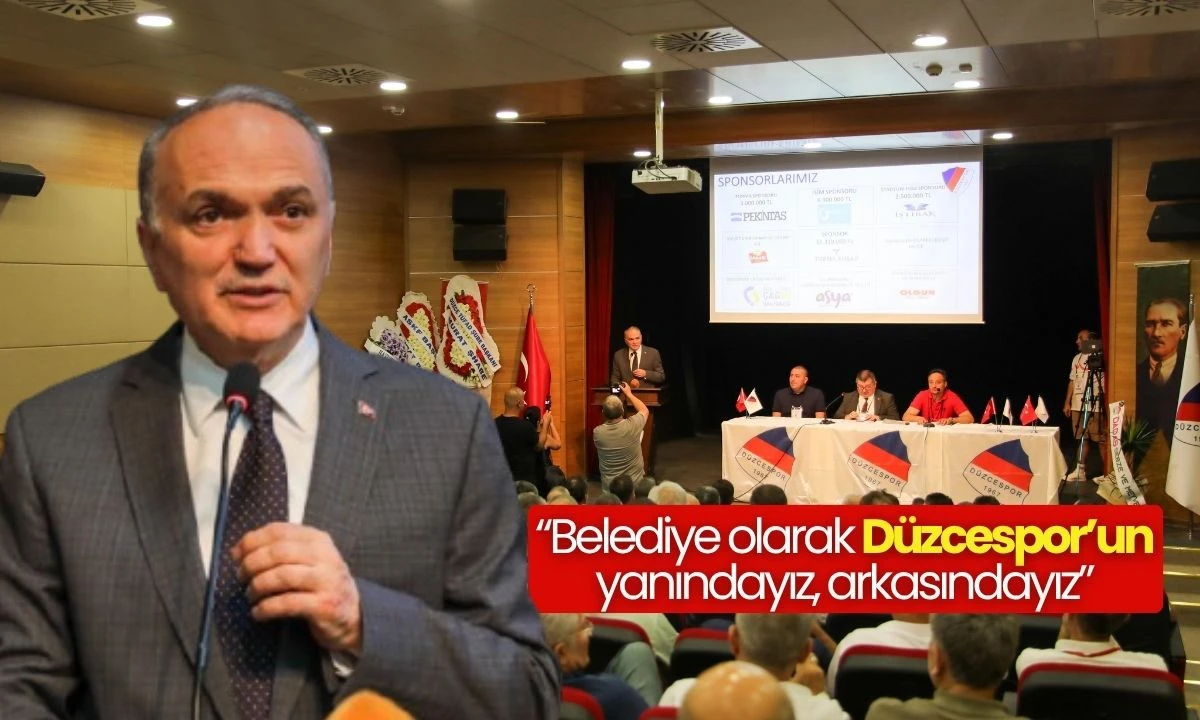 Düzce'de Düzcespor kongresi: Özlü'den önemli açıklamalar