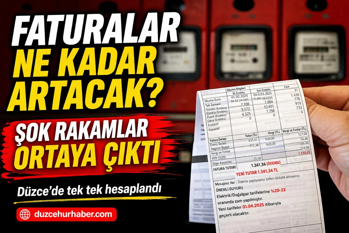 D&uuml;zce&rsquo;de Elektrik Faturası Ne Kadar Artacak? İşte Tek Tek Hesaplama